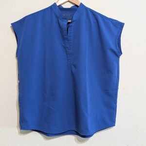 FIGS Rafaela Scrub Oversized Medium Top Blue Medical Healthcare Nurse